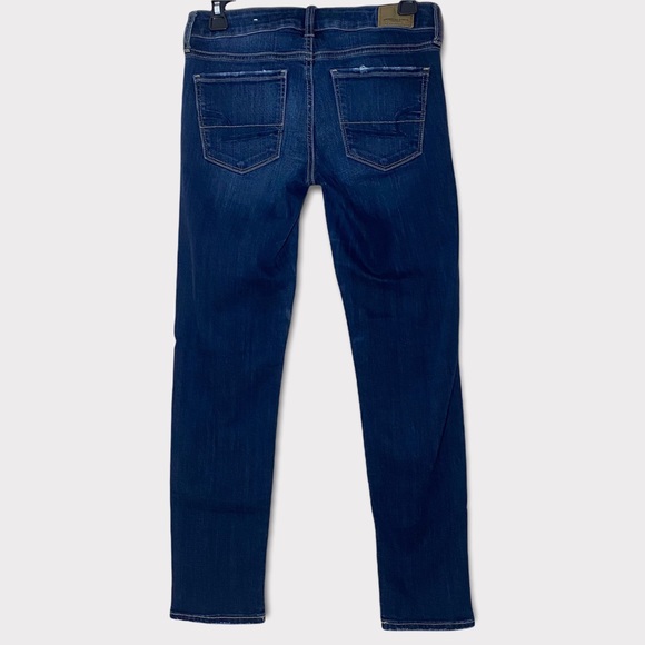 American Eagle | Womens 4 Short | Dark Wash | Super Stretch Skinny Jeans - Picture 2 of 10